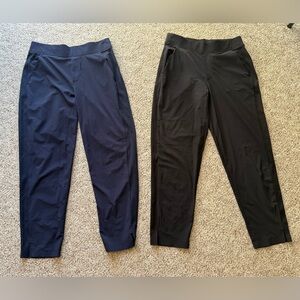 Athleta Navy and Black Pants (Size 6)